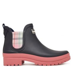 Kalosze Barbour. Niebieskie kalosze Barbour, bez wzorów. Za 349.99 zł.