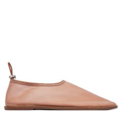 Baleriny Calvin Klein. Pomarańczowe baleriny Calvin Klein, bez wzorów, z meshu, bez obcasa. Za 489.99 zł.