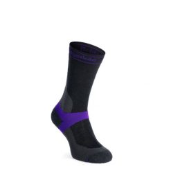 Skarpety damskie Bridgedale MTB Mid Season Weight T2 Merino Sport Boot. Czarne skarpety Bridgedale, bez wzorów. Za 86.99 zł.