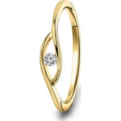 Diamant Exquis Złoty pierścionek z diamentem rozmiar: 56. Żółte pierścionki Diamant Exquis, z diamentem, złote. Za 2,601.99 zł.
