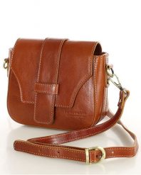 Torebka damska camel MARCO MAZZINI L101b. Brązowe torby na ramię z aplikacjami, ze skóry, na ramię, zdobione, bez dodatków. Za 398.00 zł.