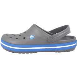 Sandały Crocs Crocband szare wygodne. Szare sandały Crocs, bez wzorów, z materiału, sportowe, bez obcasa, bez zapięcia. Za 279.00 zł.