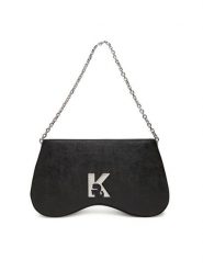 Karl Lagerfeld Jeans Torebka A3W30215 Czarny. Czarne torebki klasyczne Karl Lagerfeld Jeans, bez wzorów, z jeansu, bez dodatków. Za 649.99 zł.