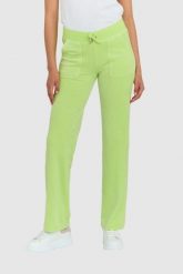 JUICY COUTURE Klasyczne welurowe spodnie dresowe damskie del ray w jasnozielonym kolorze, Rozmiar S. Zielone spodnie dresowe Juicy Couture, s, bez wzorów, z dresówki. W wyprzedaży za 209.99 zł.