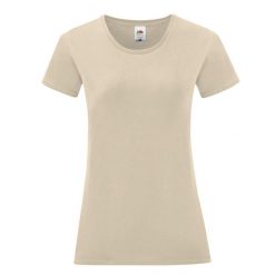 Koszulka Damska Iconic 150. Brązowe bluzki FRUIT OF THE LOOM, xl, bez wzorów, sportowe, bez kołnierzyka, bez ramiączek. Za 25.99 zł.