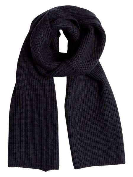 MOSS COPENHAGEN Szal "Rachelle" w kolorze granatowym rozmiar: onesize. Niebieskie szaliki Moss Copenhagen, bez wzorów, z materiału. Za 135.17 zł.