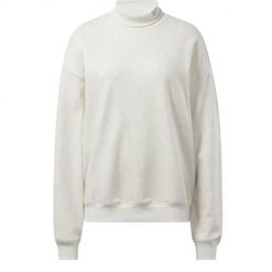 Bluza sportowa damska Reebok IC8097. Białe bluzy Reebok, xl, bez wzorów, z bawełny, bez kaptura. Za 159.99 zł.