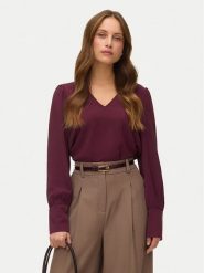 Vero Moda Bluzka Esme 10338288 Bordowy Regular Fit. Czerwone bluzki Vero Moda, m, bez wzorów, z syntetyku, bez kołnierzyka, bez ramiączek. Za 139.99 zł.