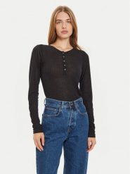 Marc O'Polo Bluzka 408 2028 52447 Czarny Slim Fit. Czarne bluzki Marc O'Polo, xs, bez wzorów, z lyocellu, bez kołnierzyka, bez ramiączek. Za 189.99 zł.