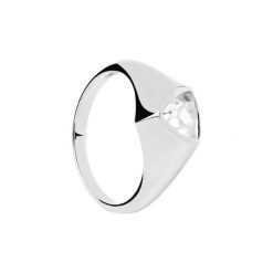 P D Paola Pierścionek P D Paola The New Essentials - 925 sterling silver i srebro Pierścionki 1 ct Damski. Szare pierścionki P D Paola, z cyrkonią, srebrne. Za 386.99 zł.