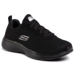 Skechers ROSEATE 88888276 BBK Czarny. Czarne obuwie sportowe Skechers, z materiału, bez zapięcia. Za 199.99 zł.