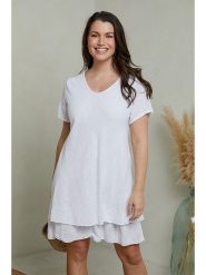 Curvy Lady Sukienka w kolorze białym rozmiar: 48/50. Białe sukienki Curvy Lady, na co dzień, bez wzorów, klasyczne, bez kołnierzyka, bez ramiączek, midi, proste. Za 136.45 zł.