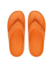 Tommy Hilfiger Japonki FW0FW09200 Pomarańczowy. Brązowe klapki TOMMY HILFIGER, bez wzorów, z syntetyku, bez obcasa. Za 189.99 zł.