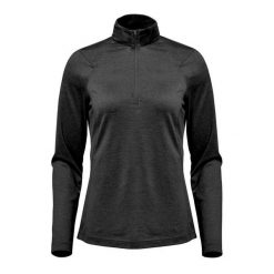 Damski Sweter Milano Quarter Zip Pullover. Czarne swetry STORMTECH, xl, bez wzorów, bez ramiączek. Za 179.99 zł.