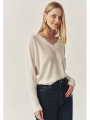 TATUUM Sweter "Ponno" w kolorze kremowym rozmiar: L. Brązowe swetry Tatuum, l, bez wzorów, z wełny, bez ramiączek. Za 144.58 zł.