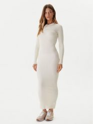 Guess Sukienka dzianinowa V5BK02 Z3JD2 Écru Slim Fit. Sukienki Guess, s, z aplikacjami, z dzianiny, bez kołnierzyka, bez ramiączek. Za 479.99 zł.