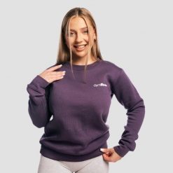 Bluza damska fitness regular fit Basic Obsidian. Czarne bluzy GYMBEAM, s, bez wzorów, z bawełny, bez kaptura. Za 85.90 zł.