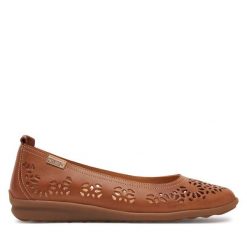 Baleriny Pikolinos. Brązowe baleriny Pikolinos, bez wzorów, bez obcasa. Za 389.99 zł.