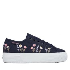 Tenisówki Superga. Niebieskie trampki Superga, bez wzorów, bez zapięcia. Za 319.99 zł.