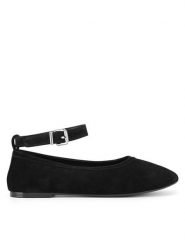 Gino Rossi Baleriny ANYA-7340-25 Czarny. Czarne baleriny Gino Rossi, bez wzorów, ze skóry, bez obcasa. Za 299.99 zł.