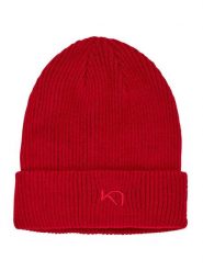 KARI TRAA Czapka-beanie "Astrid" w kolorze czerwonym rozmiar: onesize. Czerwone czapki Kari Traa, bez wzorów, z materiału. Za 97.28 zł.