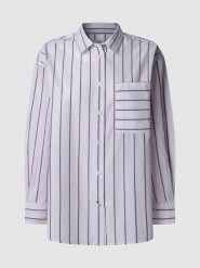 Pepe Jeans Koszula "Cherry" w kolorze biało-jasnoróżowo-czarnym rozmiar: S. Białe koszule Pepe Jeans, s, bez wzorów, z bawełny, bez kołnierzyka, bez ramiączek. Za 136.45 zł.