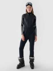 4F Kombinezon narciarski z softshellu membrana 15000 damski - czarny XL. Czarne kurtki sportowe 4f, na zimę, l, bez wzorów, z dzianiny, bez kaptura, narciarskie, windstopper. W wyprzedaży za 499.99 zł.