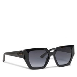 Okulary przeciwsłoneczne Guess. Czarne okulary przeciwsłoneczne Guess, z aplikacjami. Za 299.99 zł.