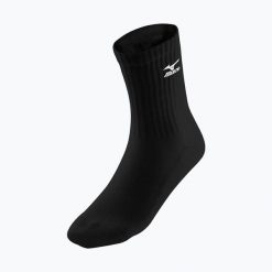Skarpety Mizuno Volley. Czarne skarpety Mizuno, bez wzorów, z bawełny. Za 26.99 zł.