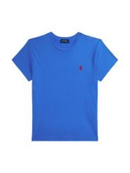 Polo Ralph Lauren T-Shirt 211B14605004 Niebieski Classic Fit. Niebieskie t-shirty Polo Ralph Lauren, l, bez wzorów, z bawełny, bez kołnierzyka, bez ramiączek. Za 399.99 zł.