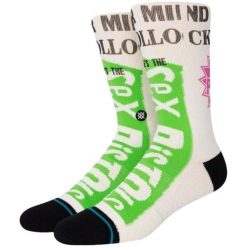 Skarpety Stance Bollocks białe L unisex. Białe skarpety Stance, bez wzorów, z bawełny. Za 82.10 zł.