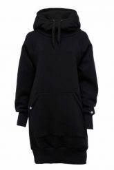 Bluza sportowa z kapturem damska DEEP TRIP Luzak. Czarne bluzy DEEP TRIP, l, bez wzorów, z bawełny, z kapturem. Za 369.00 zł.