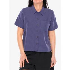Koszula turystyczna damska Royal Robbins Desert Pucker S/S. Niebieskie koszule ROYAL ROBBINS, s, bez wzorów, bez kołnierzyka, bez ramiączek. Za 235.99 zł.