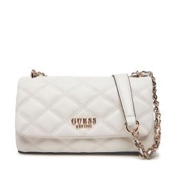 Torebka Guess. Białe torebki klasyczne Guess, z aplikacjami, bez dodatków. Za 349.99 zł.