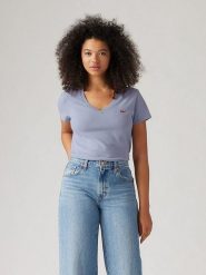 Levi's Koszulka w kolorze błękitnym rozmiar: XS. Niebieskie bluzki Levi's®, s, bez wzorów, z bawełny, bez kołnierzyka, bez ramiączek. Za 48.28 zł.