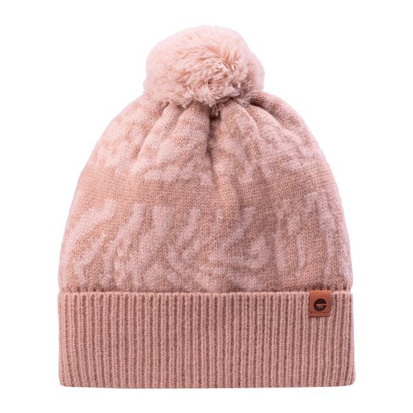 Czapka Damska Coldie. Brązowe czapki Hi-tec, z aplikacjami, z materiału. Za 75.99 zł.