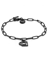 Liebeskind Bransoletka z zawieszką rozmiar: onesize. Czarne bransoletki Liebeskind, ze stali. Za 108.99 zł.