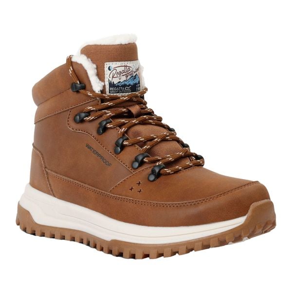 Buty Damskie Sherbourne. Brązowe trekkingi Regatta, z futra, trekkingowe. Za 307.99 zł.