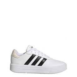 Court Platform Shoes. Białe obuwie sportowe Adidas, z gumy, bez zapięcia. Za 234.35 zł.