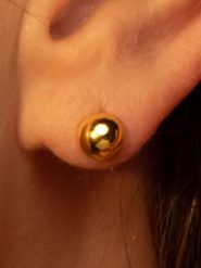 OR ÉCLAT Złote kolczyki-wkrętki "Puce" rozmiar: onesize. Czerwone kolczyki OR ÉCLAT, złote. Za 217.99 zł.