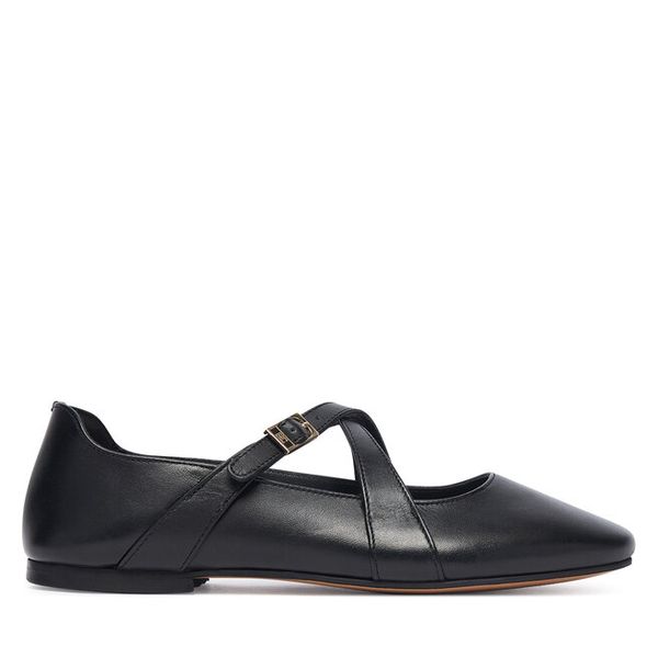 Baleriny Tommy Hilfiger. Czarne baleriny TOMMY HILFIGER, bez wzorów, bez obcasa. Za 529.99 zł.