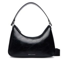 Torebka Armani Exchange. Czarne torebki klasyczne Armani Exchange, bez wzorów, bez dodatków. Za 589.99 zł.