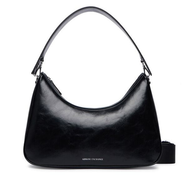 Torebka Armani Exchange. Czarne torebki klasyczne Armani Exchange, bez wzorów, bez dodatków. Za 589.99 zł.
