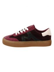 GANT Footwear Skórzane sneakersy "Carroly" w kolorze czarno-czerwonym rozmiar: 42. Czarne trampki GANT Footwear, bez wzorów, ze skóry, bez zapięcia. Za 174.84 zł.