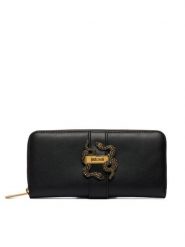 Just Cavalli Portfel 81RA5PA1 ZSA89 Czarny. Czarne portfele Just Cavalli, bez wzorów, ze skóry. Za 429.99 zł.