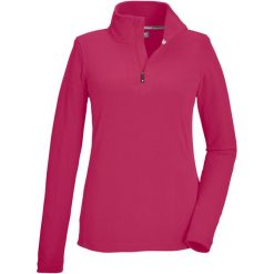 Bluza damska Killtec KSW 101 WMN FLC SHRT. Czerwone bluzy Killtec, bez wzorów, bez kaptura. Za 149.99 zł.