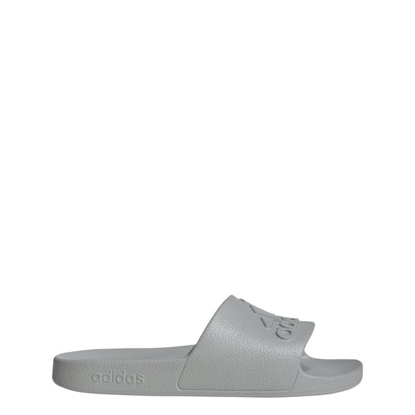 Klapki basenowe dla dorosłych Adidas Adilette Aqua. Szare klapki Adidas, bez wzorów, bez obcasa. Za 109.00 zł.