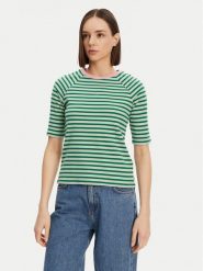 Tom Tailor Denim T-Shirt 1045410 Zielony Regular Fit. Zielone t-shirty TOM TAILOR DENIM, m, bez wzorów, z bawełny, bez kołnierzyka, bez ramiączek. Za 69.99 zł.
