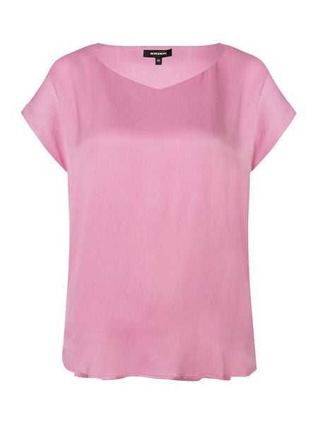 More & More Bluzka w kolorze jasnoróżowym rozmiar: 38. Różowe bluzki More & More, s, bez wzorów, z wiskozy, klasyczne, bez kołnierzyka, bez ramiączek. Za 112.83 zł.