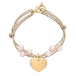 Bransoletka Ariane pozłacana. Żółte bransoletki Lilou, z perłą, pozłacane. Za 236.00 zł.